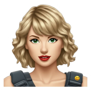 taylor-swift-with-desert-eagle sticker