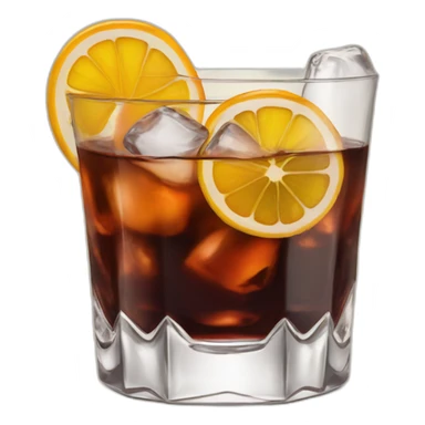 fancy old fashioned drink sticker