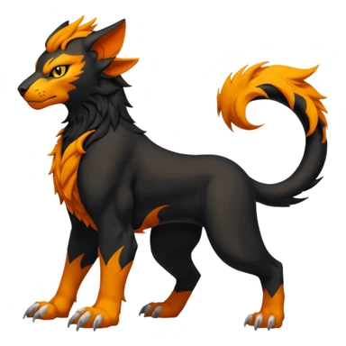 Houndoom-Tigress-Luxray-Gryphon-fusion (full body) sticker