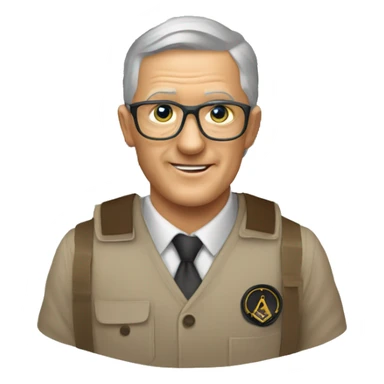 ham radio masonic sticker