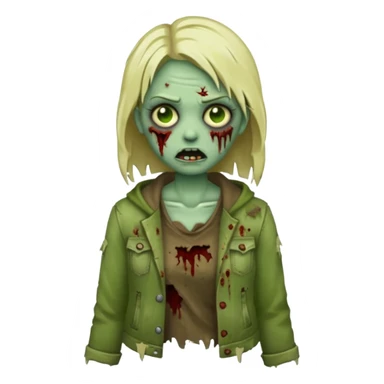 female zombie emoji sticker