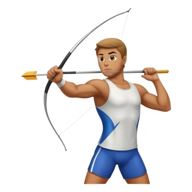 A man throw javlin sticker