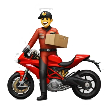 Postman on a Ducati sticker