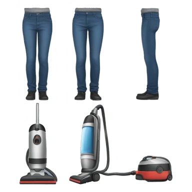 Vacuums wearing pants  sticker