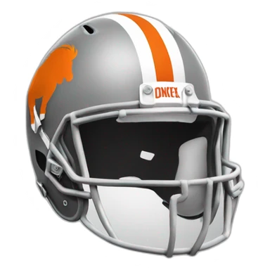 Denver donkey football helmet sticker