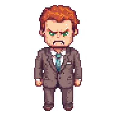 angry businessman sticker