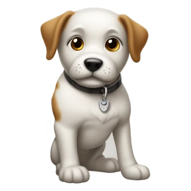 Perro con maleta sticker