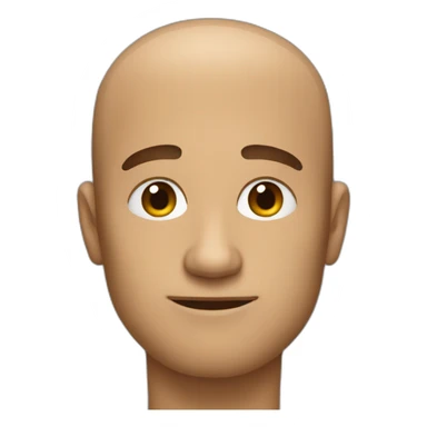 a somail man witha  big forehead sticker