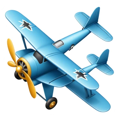 Old style plane bottom view sticker