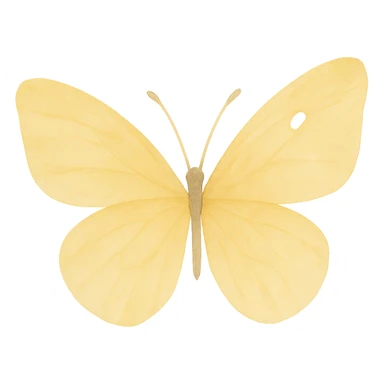 Remove the background, keep the yellow butterfly with shine, in watercolor art style, transparent background. sticker