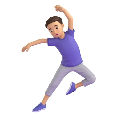 boy doing dab dance move sticker