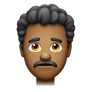 face with irritated look sticker