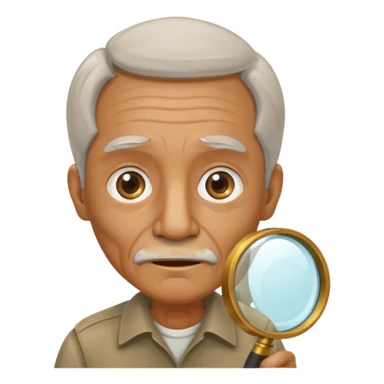 an old with jungle and magnifying glass sticker