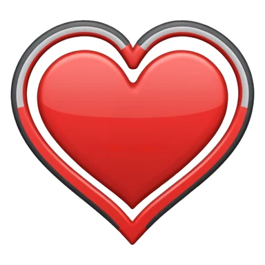 winding road forming a heart sticker