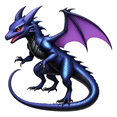 Shiny Epic Badass Gothic Noibat-Salandit-Nargacuga-Hybrid sticker