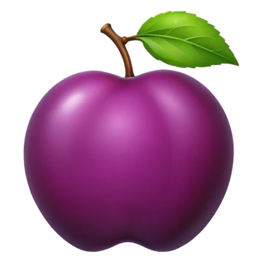 plum not apple sticker