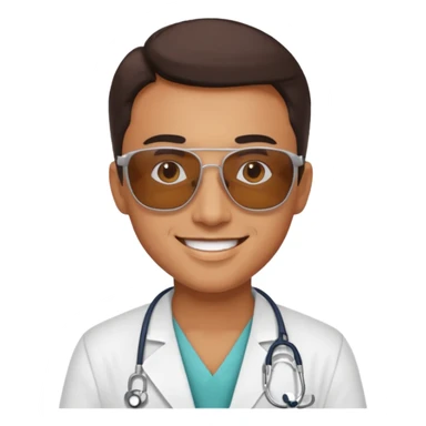 doctor with sunglasses sticker