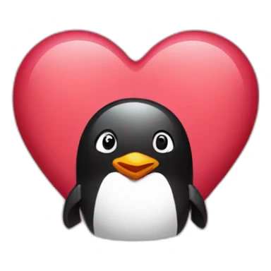 Valentine’s Day penguin  sticker