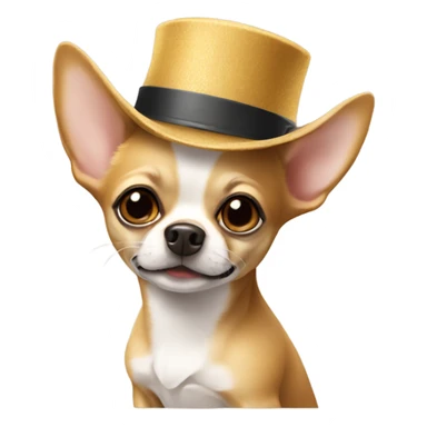 Chihuahua with hat on sticker