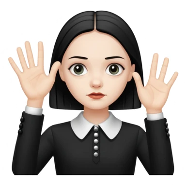 emoji hand Wednesday sticker