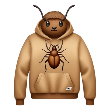 tick insect wearing a jumper with a nike logo sticker