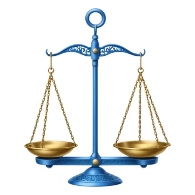Hanging Balance Scale blue  sticker
