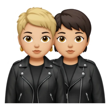 Two Chubby butch lesbians ugly as hell sticker