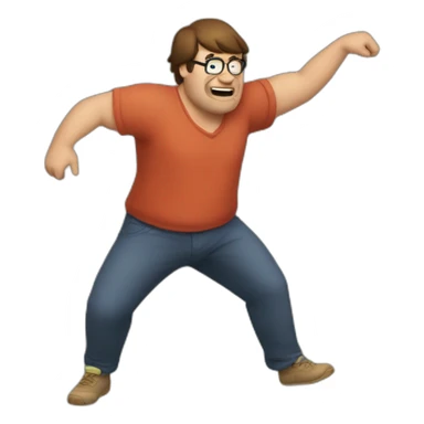 peter griffen dancing sticker