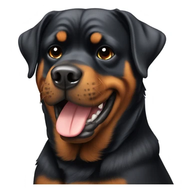 Rottweiler giving a thumbs up sticker