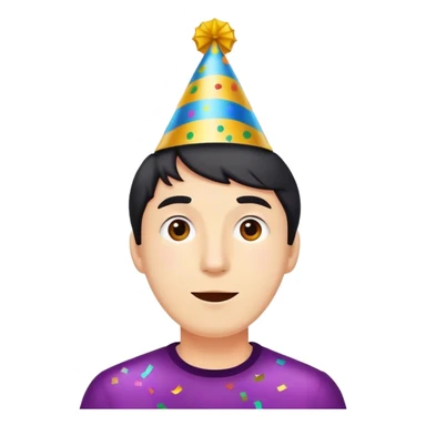 The holiday confetti flies out of the clapper. sticker