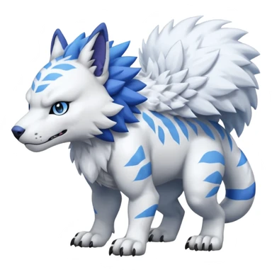 Garurumon (full body sticker
