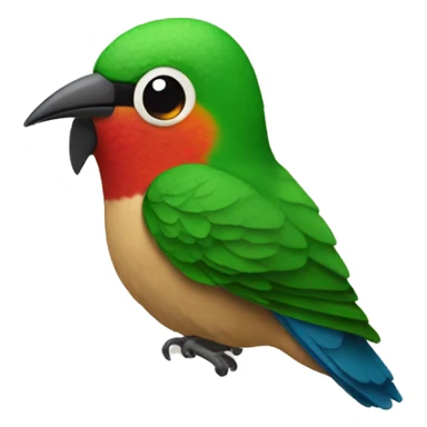 emoji de un colibrí con dos  sticker
