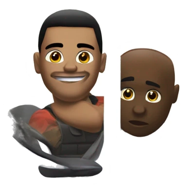 A BMW car and a character from GTA San Andreas looks out from the window and says Hello bro sticker