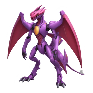  Cool Edgy Godly Futuristic Digimon-Fakemon-Genesect-Reptile full body sticker