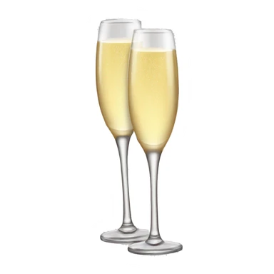 Deux verres de champagne qui s’entrechoquent  sticker