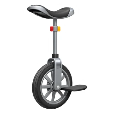 an emoji of an elctronic unicycle in a format 128 pixel by 128 pixels sticker
