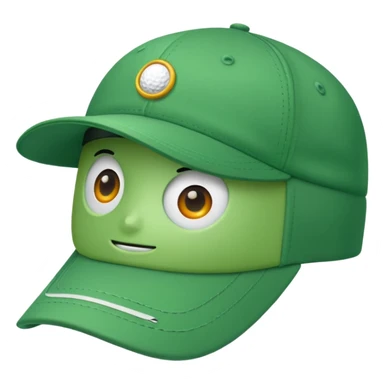 green golf hat sticker
