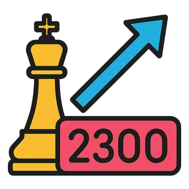 a chess rating going up sticker