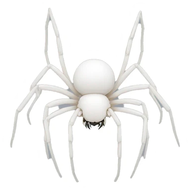 white phase spider front view sticker