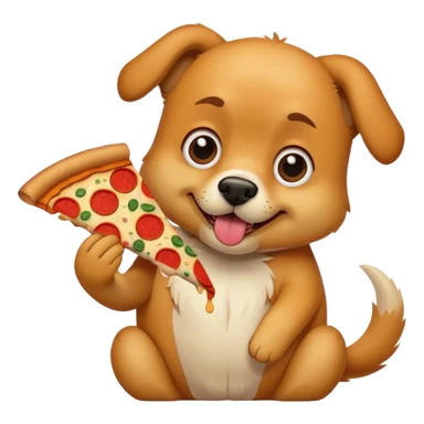 DOG WHIT PIZZA sticker