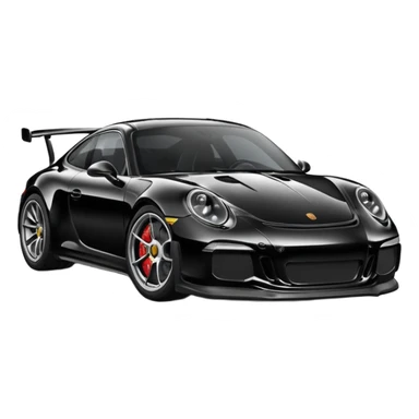 black porsche gt3 sticker