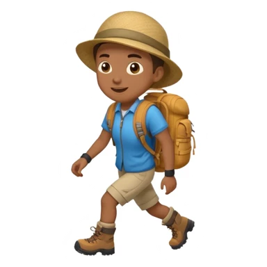 Traveler character with A slight expression of excitement and urgency sticker
