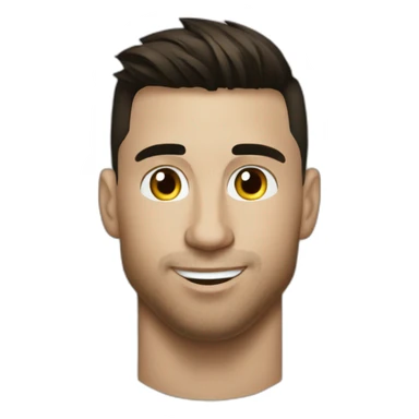 Ronaldo bisous messi sticker