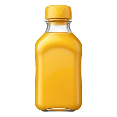 Mustard bottle sticker