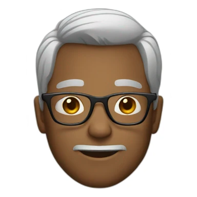 Dude with glasses sticker