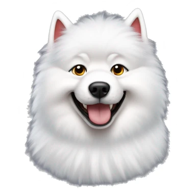 samoyed dressed as chucky sticker