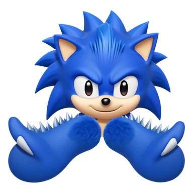 Sonic the hedgehog feet  sticker
