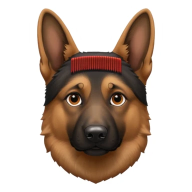 German shepherd head sticker