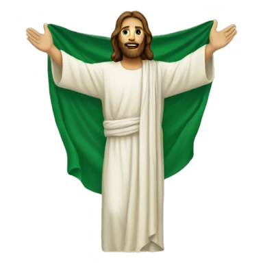 Jesus Christ supporting Pakistan  sticker