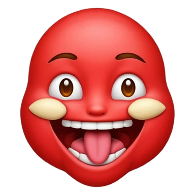 Emoji that’s🥵 but licking lips sticker